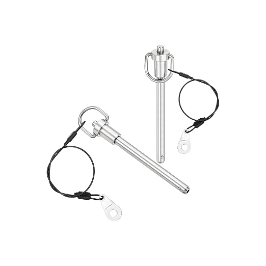 UXCELL 1 Pcs Quick Release Pin, 5/16" x 3" (Dia. x L), Silver, 304 Stainless Steel