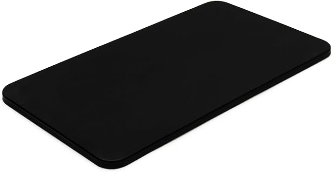 Rattleware Premium Black Espresso Tamping Mat 8.75" x 3" – Dense and Durable Non Slip Rubber – Heat Resistant Countertop Protection – Barista Coffee Station Essentials