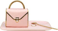 YnsfreeCeramic Purse Coffee Mugs Set Tea Cup Unique Bag shaped mug and Saucer Set with Spoon and Saucer For Women Thanksgiving Christmas Gifts (Pink)