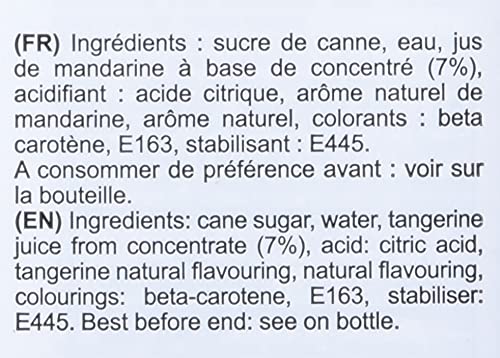 1883 Tangerine for Drinks, Made in France, 1 Liter Glass Bottle