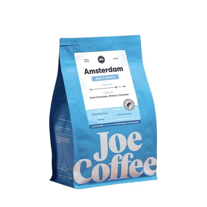 Amsterdam - Roasted by Joe Coffee Company - Whole Bean Coffee - 12 Ounce Bag