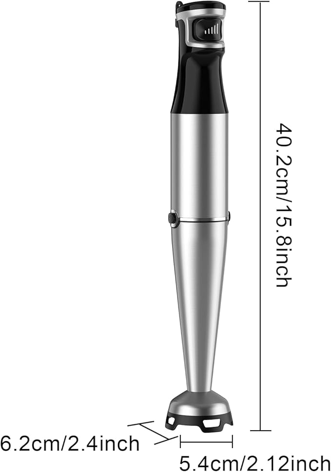 Immersion Blender Handheld 5 IN 1 Set 1100W, Hand Blenders Hand Mixer with Whisk, Chopper, Beaker, Egg Beaters, Stainless Steel Scratch Resistant
