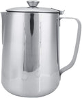 Stainless Steel Frothing Pitcher with Lid - 1500mL Milk Frothing Cup Jug for Espresso Machine Latte Coffee Art