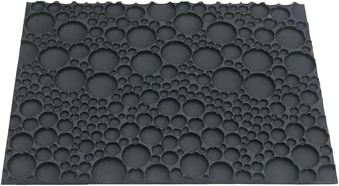 mostsom Silicone Lace Cake Mold for Fondant & Chocolate,Embossing Round Bubble Decorating - Reusable Baking Tools for Cupcakes, Cookies, Cake Decorations (F_ Round Bubble)