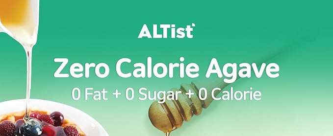 ALTist Allulose Syrup Sweetener – Zero Calorie Liquid Sugar Alternative, Keto, Vegan, Non-GMO, Plant-Based | 1:1 Sugar Replacement, No Net Carbs, Zero Fat, 17.7 fl oz - Agave