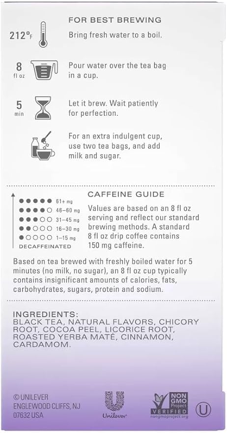 TAZO Tea Bags, Glazed Lemon Loaf Herbal Tea, & Vanilla Bean Macaron Black Tea 15CT (1ea) (Variety Pack)