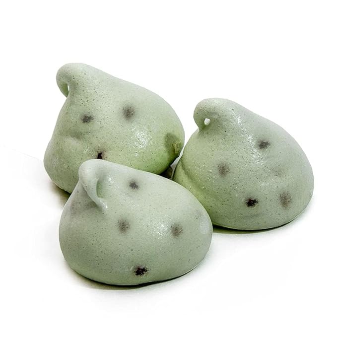 4 Pack Krunchy Melts Original Meringue Cookies | Mint Chocolate Chip Flavor 4-Pack | Only 90 Calories Per Serving | Low Fat, Gluten Free, Dairy Free (4 Oz)