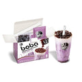 J WAY Instant Boba Bubble Pearl Taro Milk Tea Kit with Authentic Brown Sugar Tapioca Boba, Ready in Under One Minute, Paper Straws Included - 6 Servings