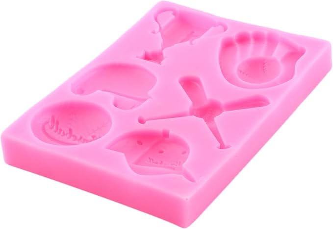 Mujiang Baseball Fondant Molds Sports Theme Silicone Molds Baseball Cap Bat Cake Decoration Mold For Cake Decorating Chocolate Gum Paste Candy Polymer Clay Set Of 3