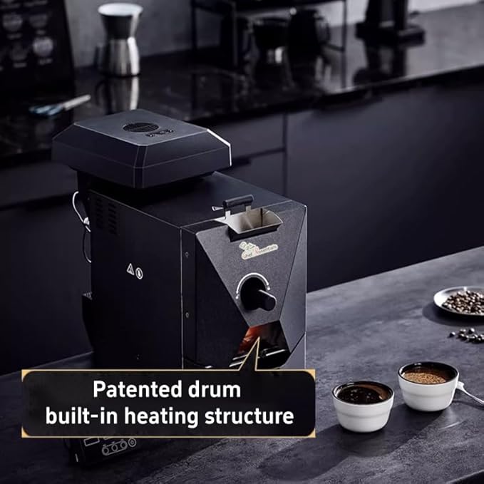 Electric Coffee Bean Roaster Machine, Smokeless Drum Roasting, for Home&Commercial Automatic Baking