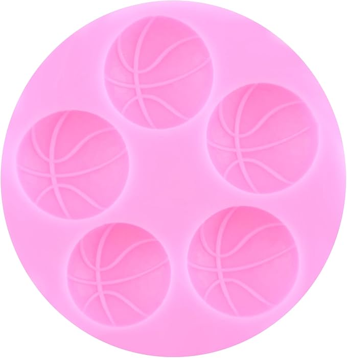 Mujiang Basketball Silicone Molds Sports Fondant Mold For Cake Decorating Cupcake Topper Candy Chocolate Resin Sugar Gum Paste Set Of 3