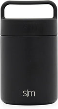 Simple Modern Food Jar for Hot Food | Reusable Stainless Steel Vacuum Insulated Leak Proof Lunch Storage for Smoothie Bowl, Soup, Oatmeal | Provision Collection | 12oz | Midnight Black