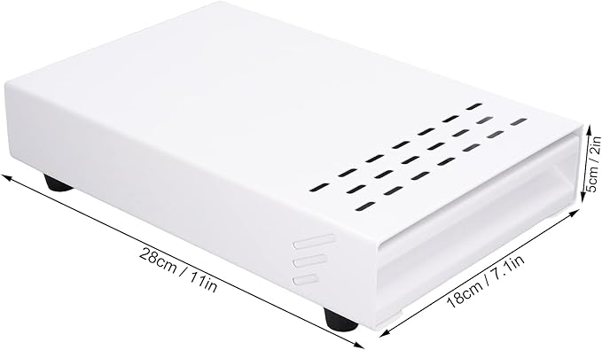 Coffee Knock Box Drawer, stainless steel Coffee Powder Box, Coffee Knock Box with Removable Rubber Strike Wood Pole and Non Slip Base (White)