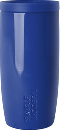 Simple Modern Voyager Signature | 16oz Travel Coffee Mug Tumbler with 360° Lid | Gifts for Women Men | Ceramic-Lined Insulated Stainless Steel Cold Brew Iced Coffee Cup | Marian Blue