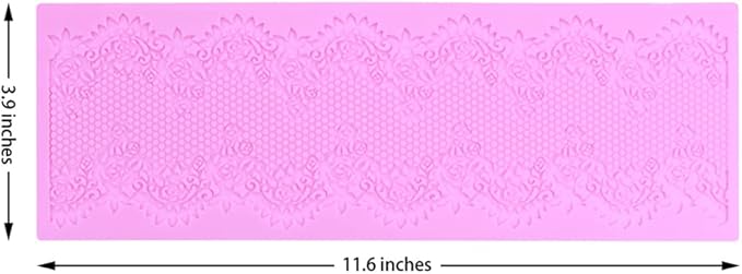Embossing Lace Fondant Mold, Silicone Molds for Cake Decorating Tool, Multi Circle Flowers Lace Mat Wedding, Cake Lace Molds