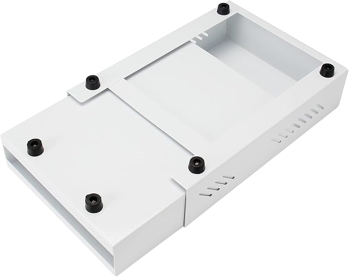 Espresso Knock Box Drawer, Stainless Steel High Bearing Capacity Coffee Knockbox For Home and Commercial Use, Middle Size 13.77 x 9.84 x 3.54 inch (White)