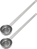 2PCS 2 Tablespoon Coffee Scoop, 9.5" Long Handle Measuring Spoon, Two tbsp (30 ml) Stainless Steel Scooper