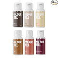 Colour Mill Outback Pack Oil-Based Food Coloring, 20 Milliliters Each of 6 Colors: Burgundy, Clay, Coffee, Latte, Rust and Sand 4.08 Fl Oz 120 milliliters