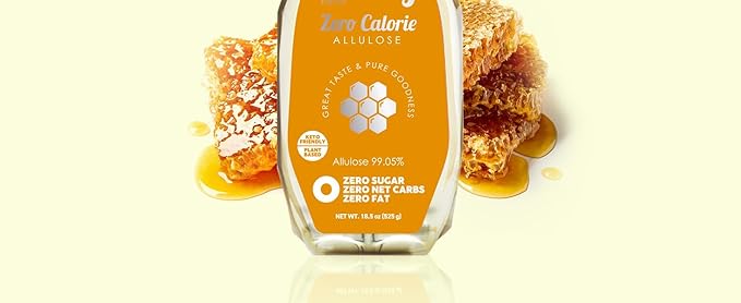 ALTist Allulose Syrup Sweetener – Zero Calorie Liquid Sugar Alternative, Keto, Vegan, Non-GMO, Plant-Based | 1:1 Sugar Replacement, No Net Carbs, Zero Fat, 17.7 fl oz - Honey