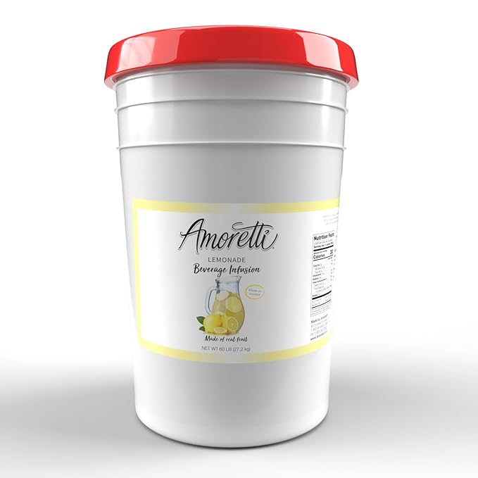 Amoretti - Lemonade Beverage Infusion - Drink Mix & Water Enhancer with Pump for Flavoring Cocktails, Waters, Teas, and other Beverages, Preservative Free