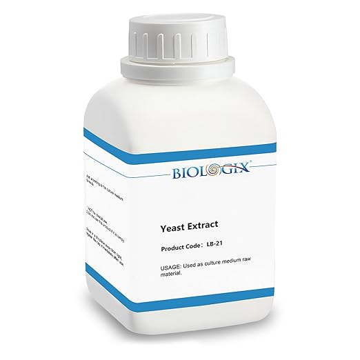 Yeast Extract Medium, Industrial Grade Nutrient Culture Medium, Yeast Extract Media Powder for Laboratory Bacterial Culture, Mycology, 500g/Bottle(1.1 lb.)