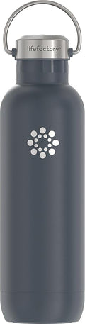 Lifefactory 24-Ounce Stainless Steel Vacuum-Insulated Sport Bottle, Carbon