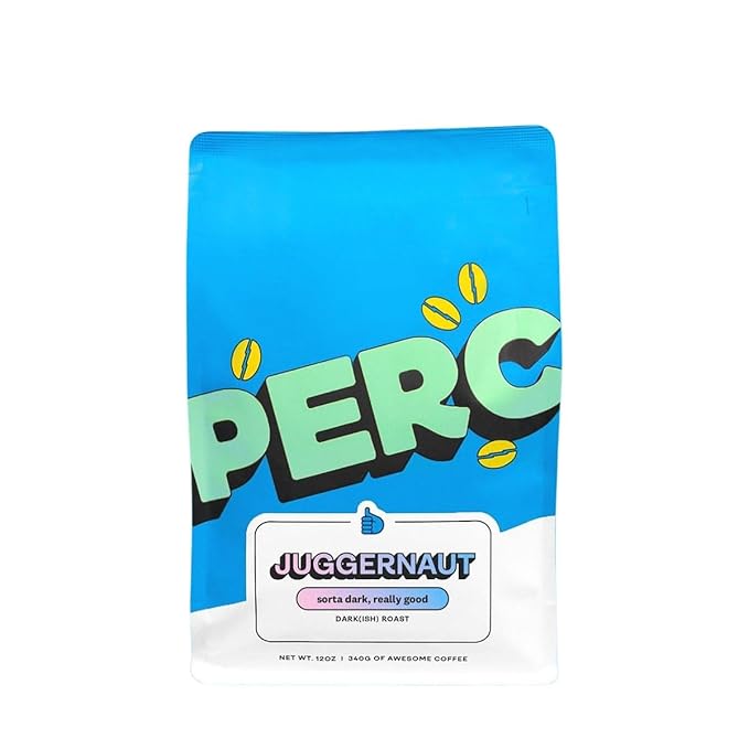 Juggernaut Espresso Blend - Roasted by Perc Coffee - Whole Bean Coffee - 12 Ounce Bag