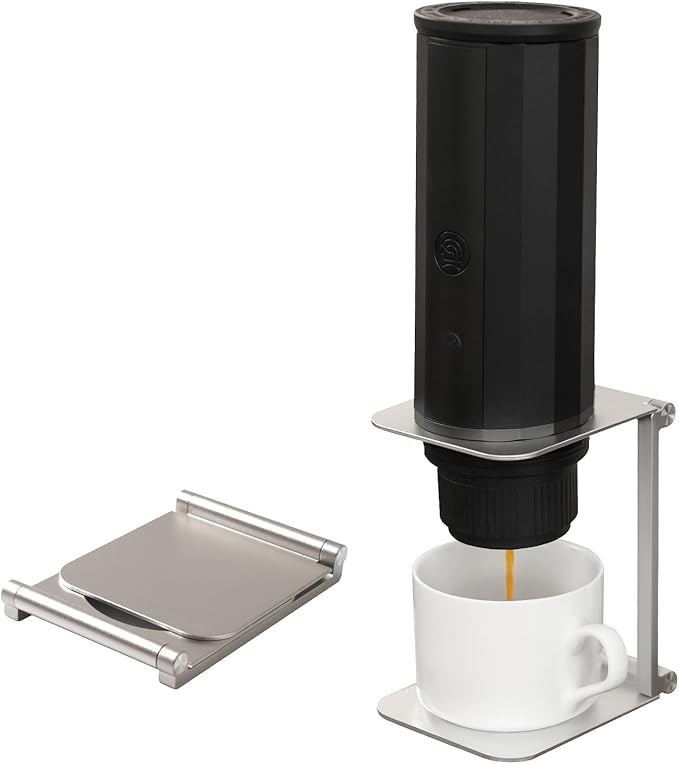 Pour over Dripper Stand,Portable &Foldable Espresso Machine Stand,Office coffee stand with base,Suitable for office,home,camping