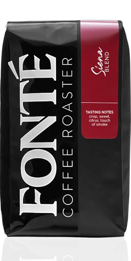 Fonte Coffee Roaster - Whole Bean Coffee - Medium-Dark Fresh Roast - Roasted in Seattle - Single Origin - Caramel, Citrus, Dry Finish - 12 oz - Siena