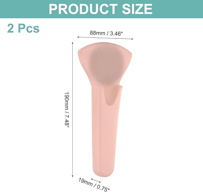uxcell 2 Pcs Magnetic Scissor Holder, 7.48" x 3.46" Plastic Scissors Cover Durable Waterproof Protector Portable with Round Magnetic Absorber for Kitchen Shears, Pink