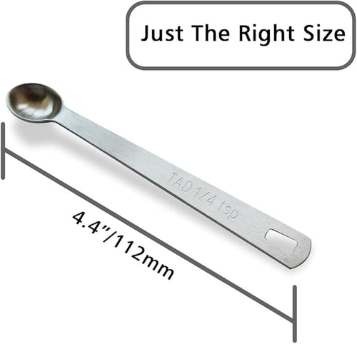 1PCS 1/4 Teaspoon(1/4tsp, 1.25 ml, Tad) Single Tiny Measuring Spoon, Small Individual Stainless Steel Measure Spoons Only