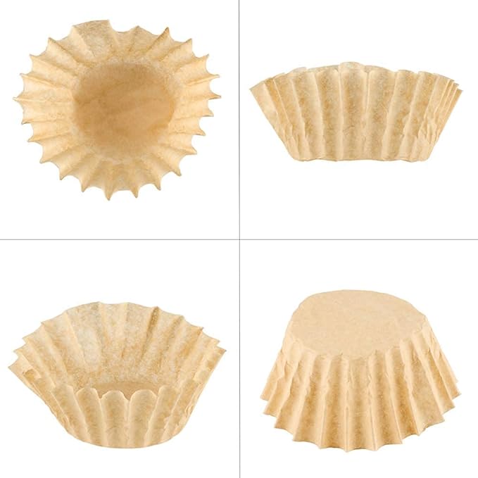 Extra Large Coffee Filters 12, 13, 14, 15, 16 Cup Basket for Commercial, Domestic Coffee Maker Extra High Extra Wide, Anti ground, Flattened Diameter 9.75" (200)