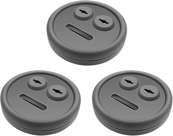 3 Pack Meat Thermometer Probe Grommet for Grill, Replacement for Weber 85037 Smokey Mountain Cookers Accessories, and Other Grills DIY Probes Port