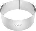O'Creme Cake Ring Sturdy Stainless Steel Round Mousse Cake Ring Mold for Baking, Dessert Cake Decorating Pastry Rings 8 Inch Diameter x 3 Inch High