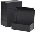 Gift Boxe 10" x 6" x 3" with Magnetic Closure Lid Gift Boxes for Presents,Bridesmaid Gifts Box,Cute Box,Birthday Gift box,Luxury for Gift Packaging, Magnetic Gift Box for Wrapping Gifts (Black/5PCS)