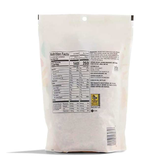 365 by Whole Foods Market, Maple & Almond Butter Granola, 12 Ounce
