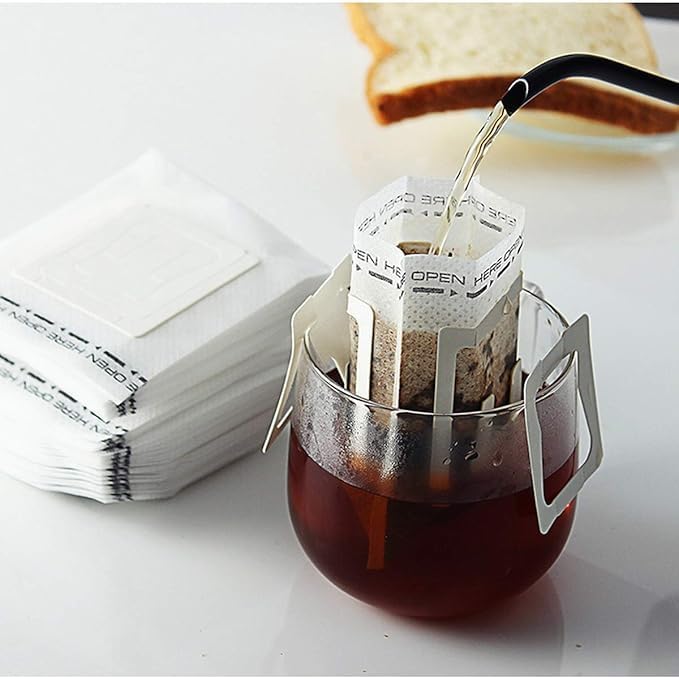 Coffee Filter Bag，Coffee Tea Bag，Drip Bag Coffee ，Suitable for Single Cup, Office, and Outdoor Use With Ease (50)