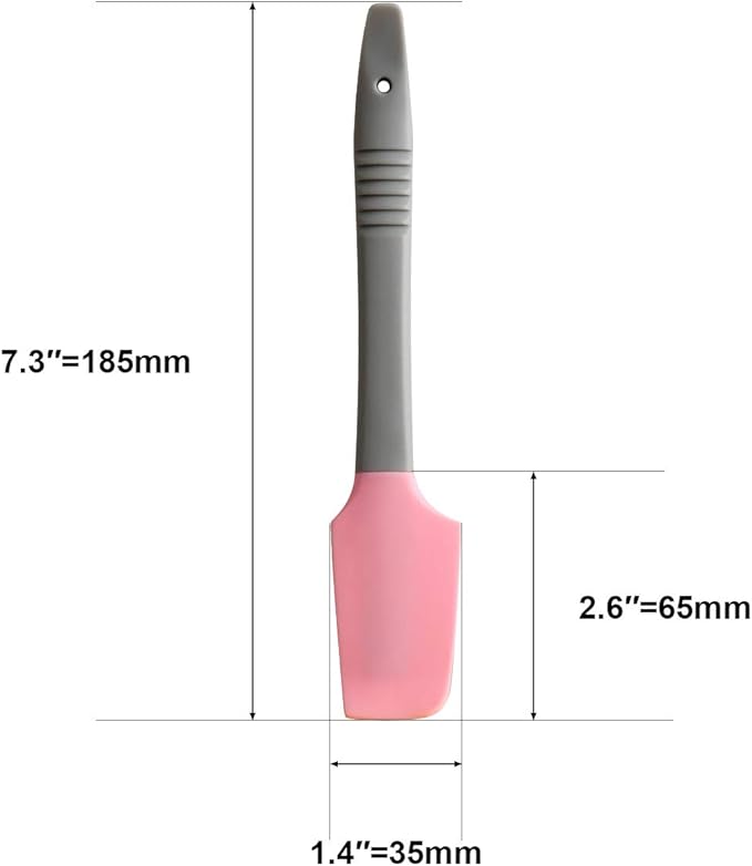 Silicone Mini Spatula, Curved Small Spatula, Kitchen Jar Spatula, Wet Pet Food Can Spoon, for Cooking Baking Frosting or Mixing, 6pcs
