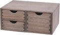 Coffee Pods Storage Drawer Holder for Capsules - Multi Functional Desk Organizer Drawers For K-Cup Coffee Maker Brew - Kitchen Mini Wooden Box Chest Sideboard Counter Organization CF2D3C Dark