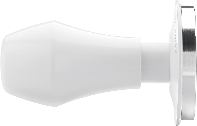 Normcore 51mm Espresso Coffee Tamper V4.1, Spring Loaded Tamper with 15lb/25lb/30lb Interchangeable Springs, Fit Delonghi 51mm Portafilter, Anodized Aluminum, White