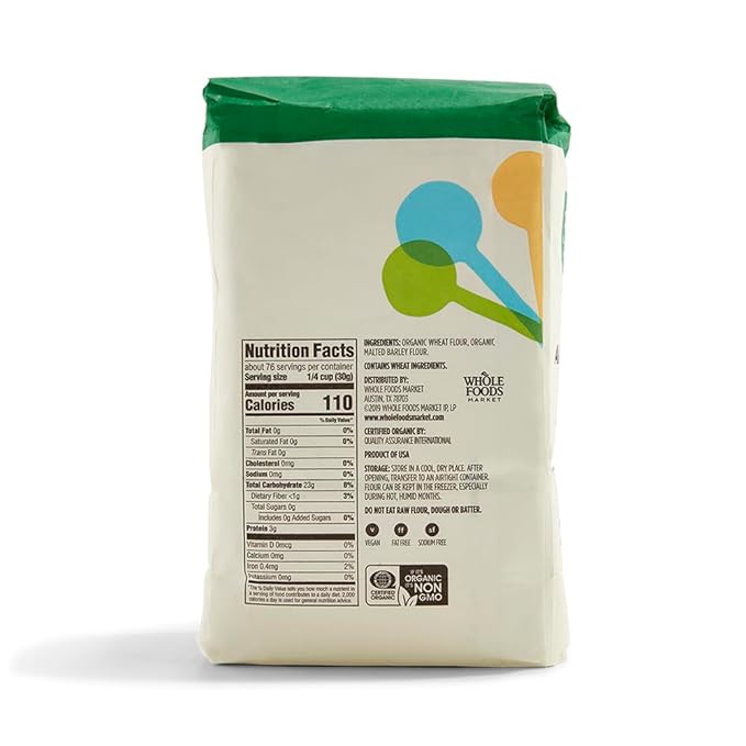 365 by Whole Foods Market, Organic All Purpose Flour, 80 Ounce