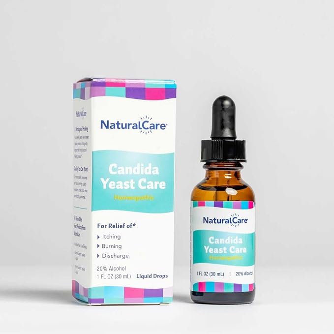NaturalCare Candida Yeast Care, Homeopathic Liquid Drops, 1 fl. oz
