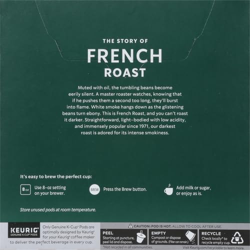 Starbucks Dark Roast K-Cup Coffee Pods — French Roast for Keurig Brewers — 1 box (32 pods) (Pack of 2)