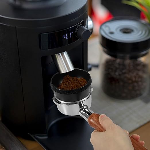 Magnetic Dosing Funnel, 58mm Espresso Dosing Funnel Aluminous Alloy Compatible with Breville 58mm Bottomless Portafilter