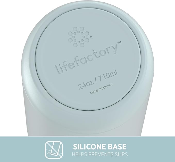Lifefactory 24-Ounce Stainless Steel Vacuum-Insulated Sport Bottle, Mint