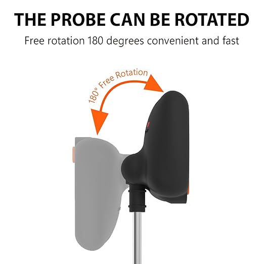 10 Inch Long Digital Candy Thermoometer with Pot Clip,Deep Fry Thermometer,Rotating Display, Best Instant Read Food Meat Thermometer for Candy Making or Deep Frying