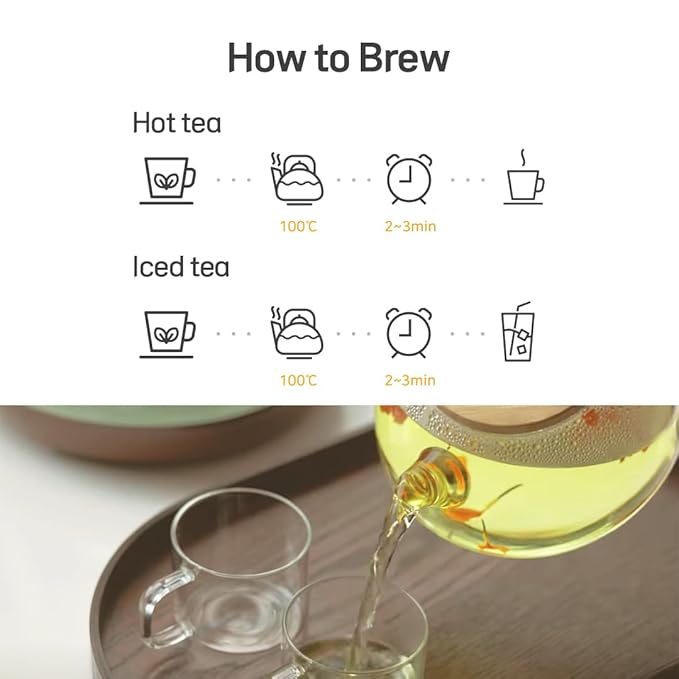 KKOKDAM Lovely Tea Gift Set – Premium Blooming Flowers Variety Pack - Fancy Gifts from South Korea - 5 Count