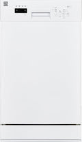 Kenmore 18" Built-in Stainless Steel Tub Dishwasher EasyFlex 3rd, SmartWash, UltraWash Plus, TurboDry, MoreSpace Adjustable Rack, Energy Star Certified, White