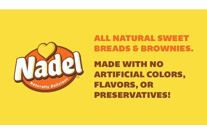 Nadel - Naturally Delicious Sweet Breads Variety Pack (Banana Walnut, Cappuccino Chocolate Chip, Carrot Walnut, Zucchini Walnut). (24 Pack, 6 Breads Per Flavor)