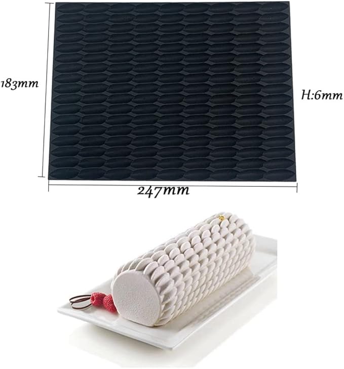Generic Silicone Swiss Cake Mould Cake Mold Silicon Fondant Mat Impression Lace Moulds